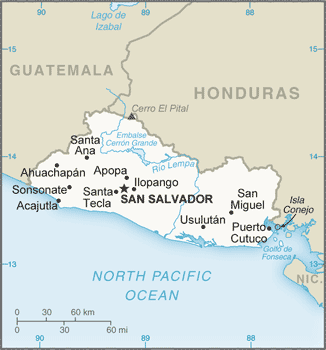 map El Salvador